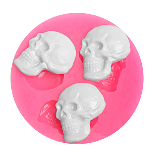 Molde de silicón "Cráneos" Halloween