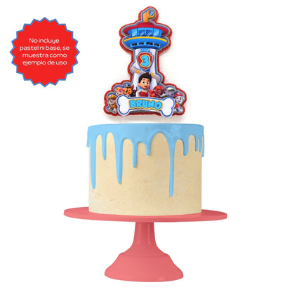 Cake Topper Personalizado "Paw Patrol"