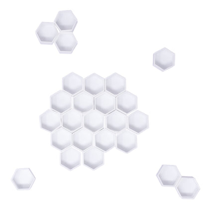 40 Godetes Hexagonales de Plástico para Acuarela Artesanal