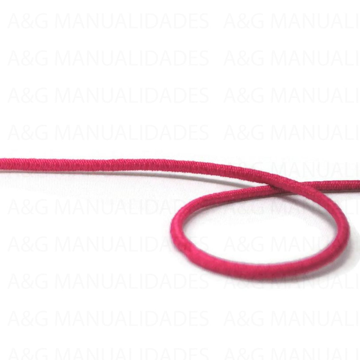 5 Metros De Elástico Tubular 2Mm Fushia