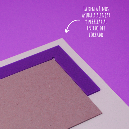 Set de reglas para encuadernación "Morado"