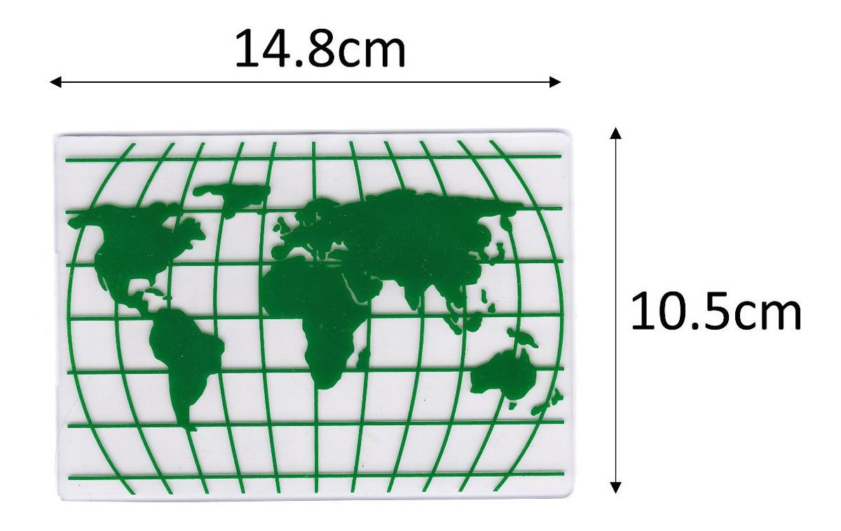 Folder Relieve Scrapbook Embossing Mapa Mundo