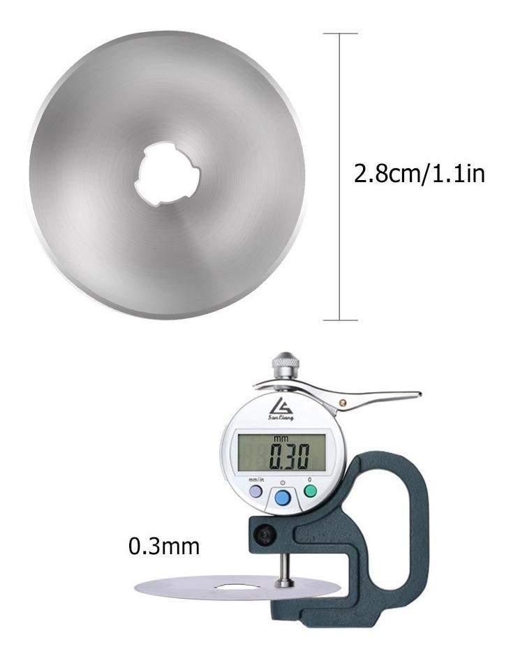 Cutter Rotativo 28mm Y 5 Repuestos Cortador Navaja