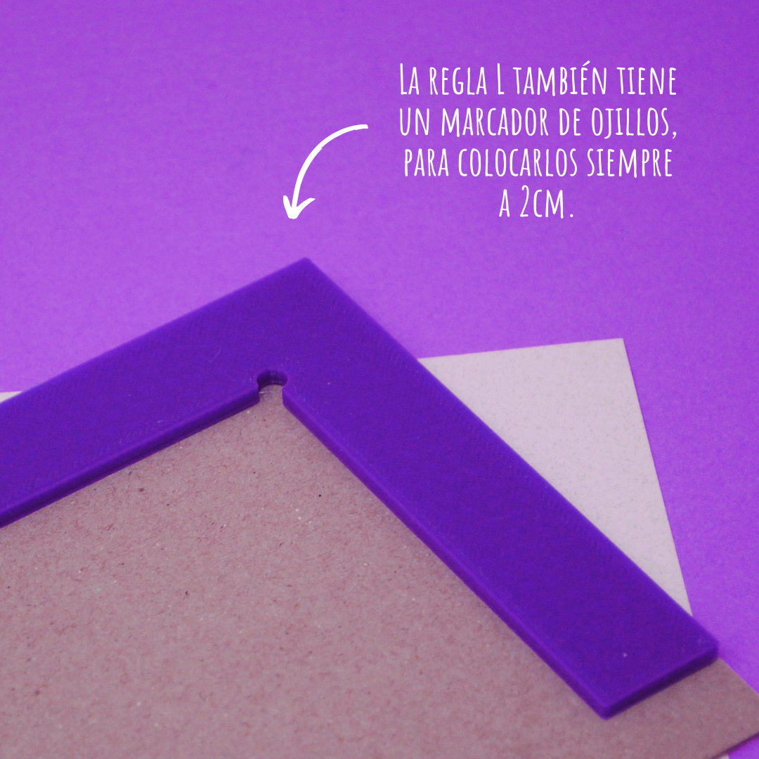 Set de reglas para encuadernación "Morado"