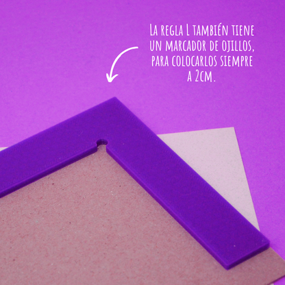 Set de reglas para encuadernación "Morado"