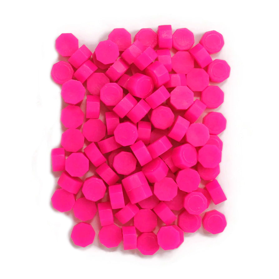 Bolsa de 100 pastillas de lacre para sellos "Rosa Mexicano"