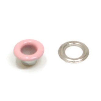 50 ojillos con arandela 8mm/4mm "Rosa Claro"