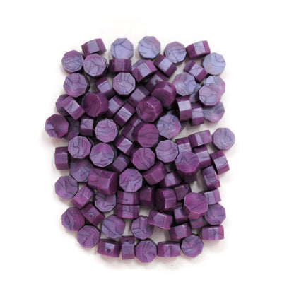 Bolsa de 100 pastillas de lacre para sellos "Morado"