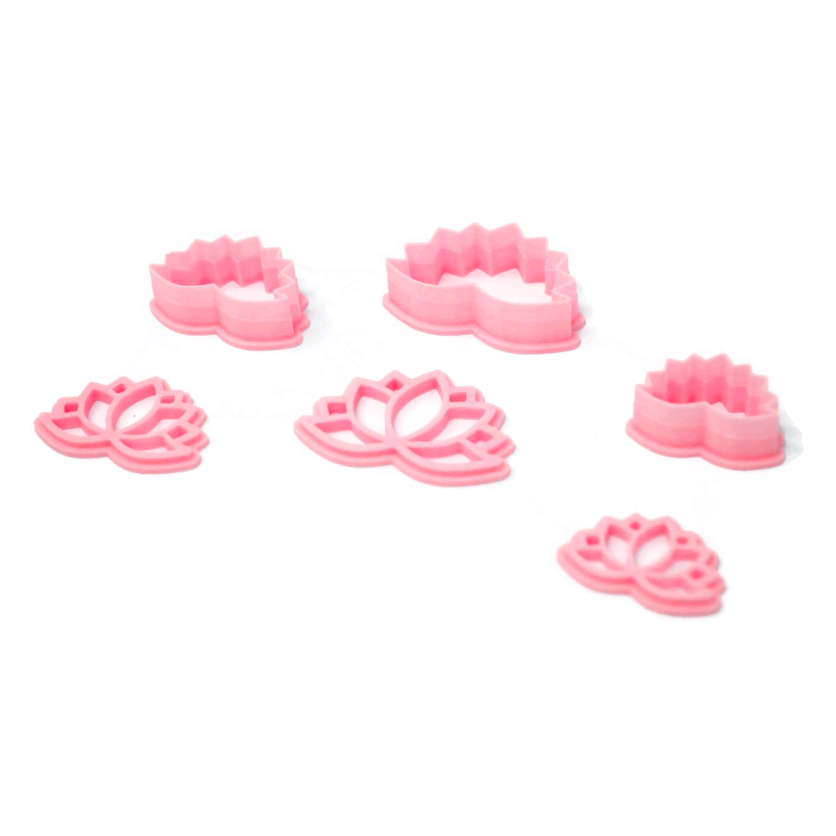 Keoker - Mini moldes de aretes de arcilla polimérica de lavanda, mini  pétalos cortadores y moldes de