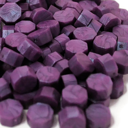 Bolsa de 100 pastillas de lacre para sellos "Morado"