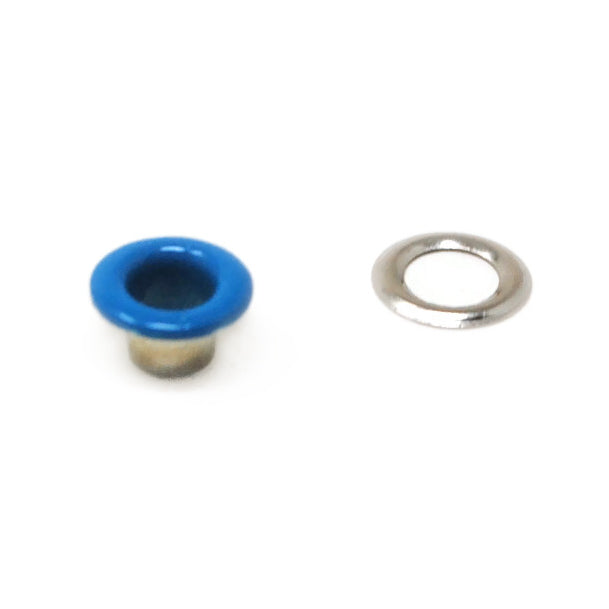 50 ojillos con arandela 8mm/4mm "Azul"