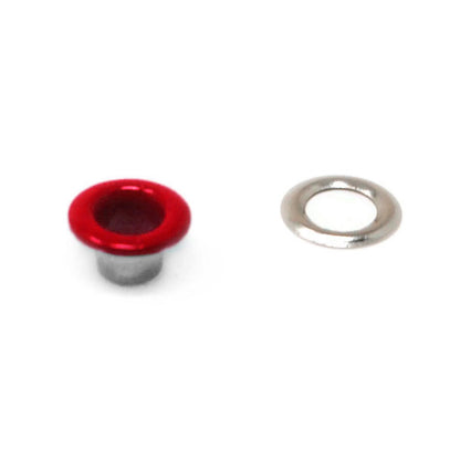 50 ojillos con arandela 8mm/4mm "Rojo"