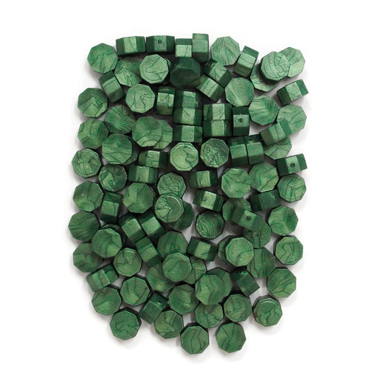 Bolsa de 100 pastillas de lacre para sellos "Verde"