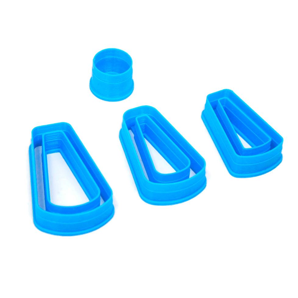 Cortadores de arcilla polimérica – The Clayful Co Cat Pack Set de 3 –  Cortador de plástico para hacer joyas y formas de pendientes