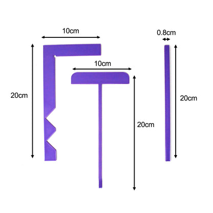 Set de reglas para encuadernación "Morado"