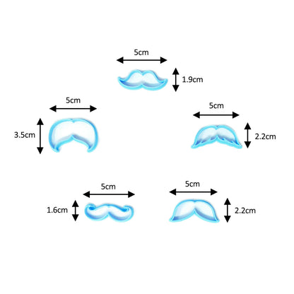 Cortadores de galletas "Bigotes MINI"