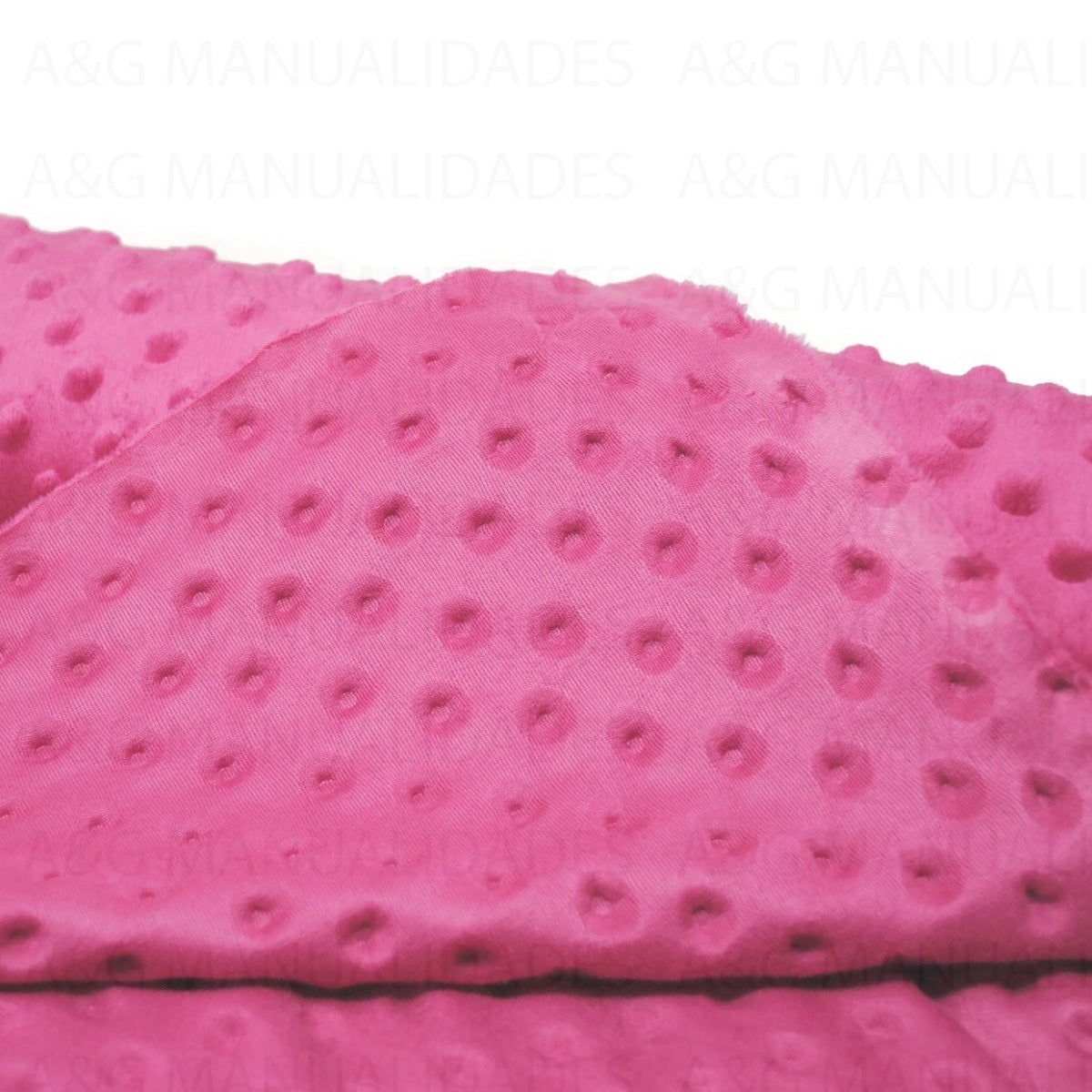 Corte 1Mt Tela Minky Dots Fushia 150Cm De Tela