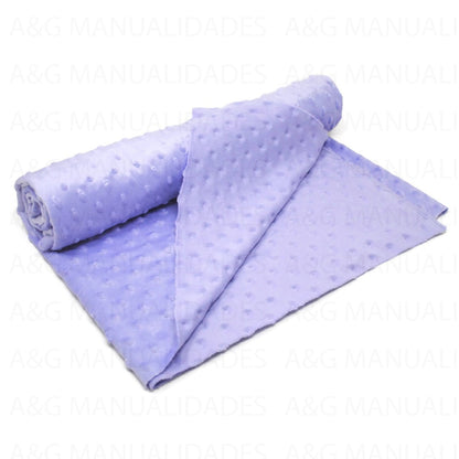 Corte 1Mt Tela Minky Dots Lila 150Cm De Tela