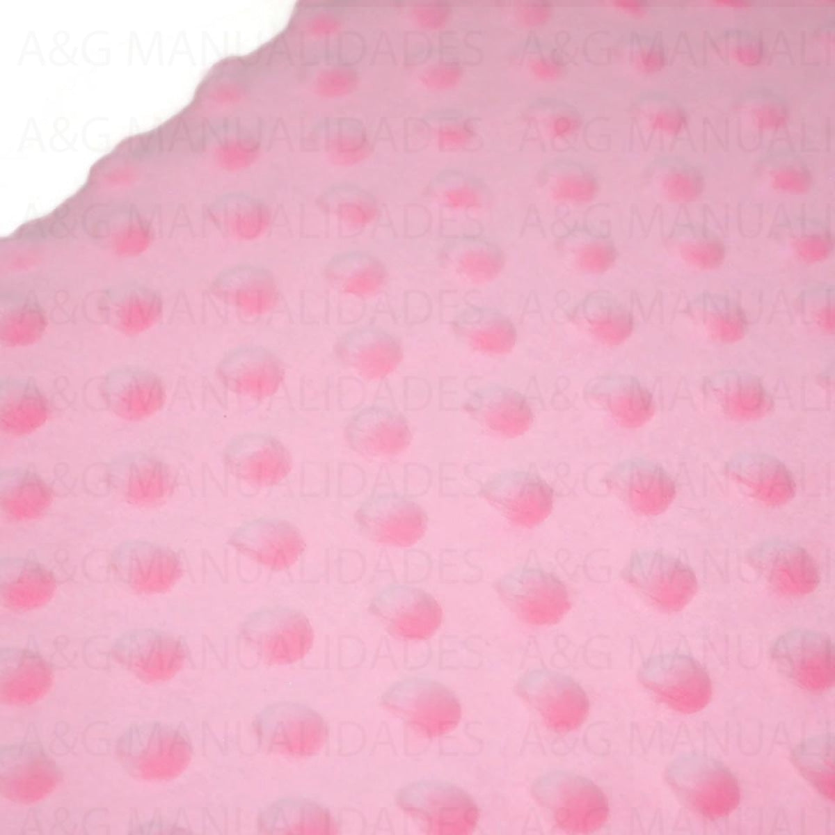 Corte 1Mt Tela Minky Dots Rosa 150Cm De Tela