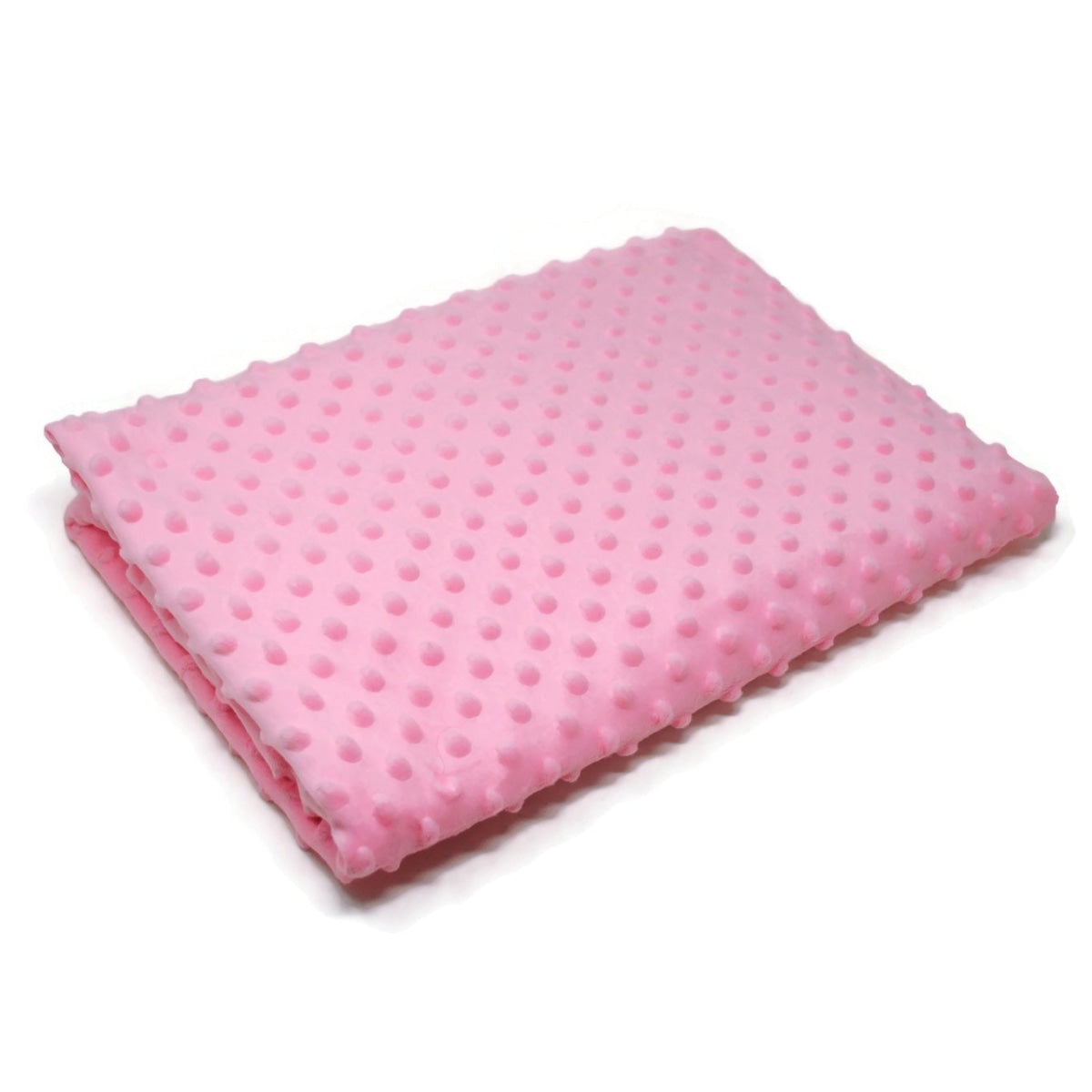 Corte 1Mt Tela Minky Dots Rosa 150Cm De Tela