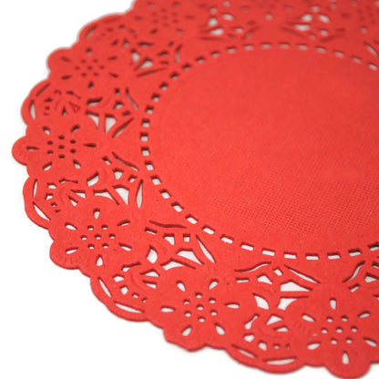 100 Blondas de Papel Rojo 12.5cm para Repostería, Fiesta y Candy Bar 🎂🎉❤️